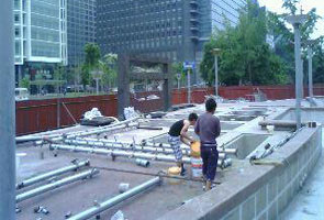 桥面防水堵漏施工